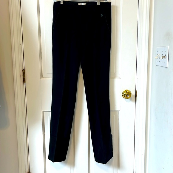 Badgley Mischka Black Pants with buttons on the lower sides. Size 4 - Picture 1 of 7